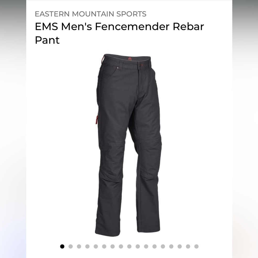 Eastern Mountain Sports (EMS) fencemender rebar pants